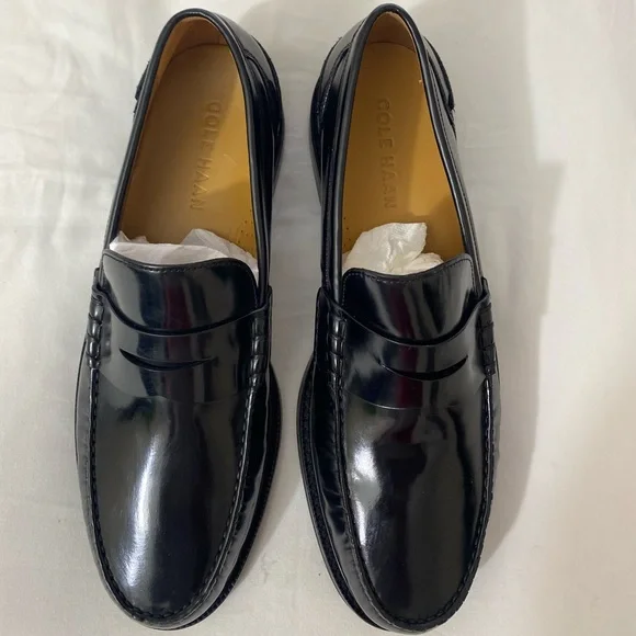NWOB Men’s Cole Haan Pinch Prep Penny Loafer In Brush-off Black Size 9.5. - Picture 5 of 10
